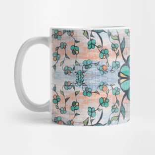 Spring Flowers and Leaves, boho Mug